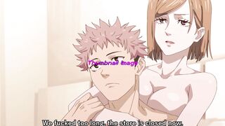 Horny Teens Fucked Too Long, The Store Is Closed Now! Jujutsu Kaisen #2 Parody - UNCENSORED HENTAI - 10 image