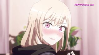 That Bisque Doll Falls in Love! High School Student Gamer & Blonde Girl First Time Sex - HENTAI Manga Parody - 4 image