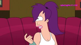 Bender Filled Amy Wong From Futurama With Sperm - Cartoon Parody - 2 image