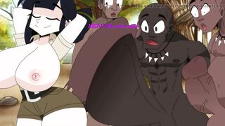 Big Ass Tits Reporter Live From The Big Dick Tribe! Cartoon Threesome - 5 image