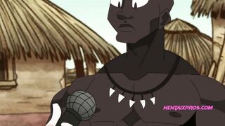 Reporter visits the big dick tribe in Africa - Funny Cartoon - 3 image
