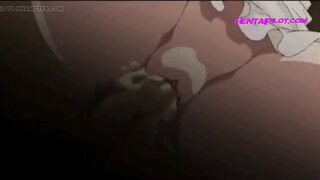 Sneaking On Horny Maid While She Prepares To Take A Bath - Busty Hentai - 7 image