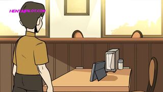 Barista With A Huge Ass Wants Sex Badly - Cartoon Parody - 2 image