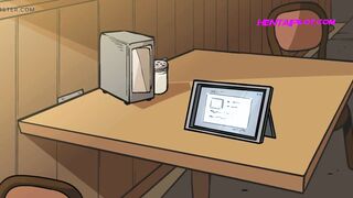 Barista With A Huge Ass Wants Sex Badly - Cartoon Parody - 7 image