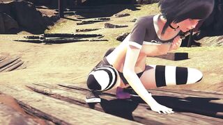 Hentai Uncensored 3D - Kitty Dildo and Anal sex with creampie - Japanese Asian Manga Anime Game Porn - 4 image