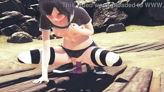 Hentai Uncensored 3D - Kitty Dildo and Anal sex with creampie - Japanese Asian Manga Anime Game Porn - 5 image