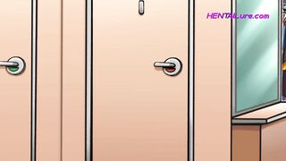 Huge Breasts Sticking Out of the Suit in Public! Halloween Cartoon Sex - 4 image