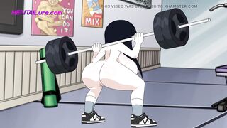 Huge Ass & Tits Brunette XXX Workout Routine! HD Cartoon Sex - 6 image
