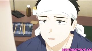 Dress up darling fan service - Shy romantic couple in love - Anime hentai - 7 image