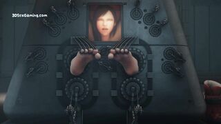 AI Robot Cum Machine Experimenting An Milking Brunette MILF - 3D Animation - 2 image