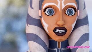 Ahsoka trying out master Anaking's lightsaber... - Star Wars Parody Animation