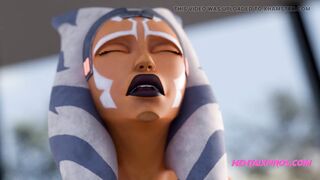 Ahsoka trying out master Anaking's lightsaber... - Star Wars Parody Animation - 6 image