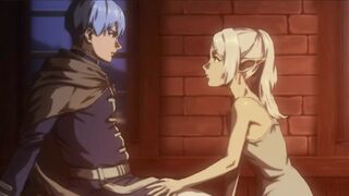 Frieren Passional Blowjob At First Date ( Hentai Exclusive 2025 ) - 1 image