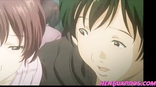 Horny milf jerks off step son, licks the cum off his nose - 3 image