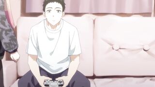 Dork asian teen getting a surprise blowjob from horny girlfriend - 4 image