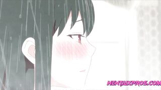 Romantic shower sex - First time fuck - Anime hentai - 9 image