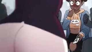 Threesome Sex In The Train ( Animation Uncensored ) - 3 image