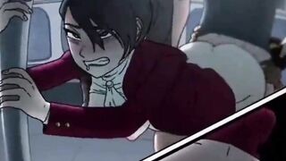 Threesome Sex In The Train ( Animation Uncensored ) - 9 image
