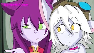 Two Babes Inside The Glory Hole ( Suck All Cocks ) - Cartoon XXX Parody - 8 image