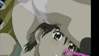 Helping out my step sister find a condom... Uncensored Hentai - 4 image