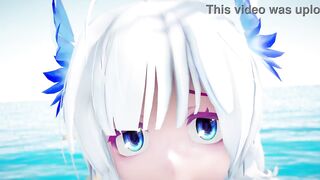 3D anime big tits beach - 1 image