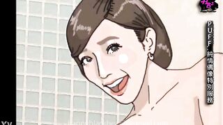 Puff giving handjob and got cum anime - 4 image