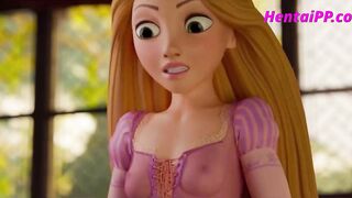 Rapunzel Gets A Little Bit Naughty With Her Guests Dick ( Cartoon Parody ) - 1 image
