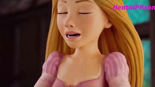 Rapunzel Gets A Little Bit Naughty With Her Guests Dick ( Cartoon Parody ) - 2 image