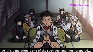 Huge ORGY in Japan Ryokan house - Hentai Cartoon Parody - SUB - 1 image