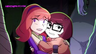 Velma & Daphne - Groupsex In Steamy Monstrous Scooby Doo Cartoon Porn Parody - 3 image