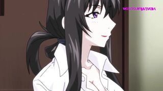 Busty Milf Makes Gamer Nerds Dreams Come True - Uncensored Hentai - 1 image