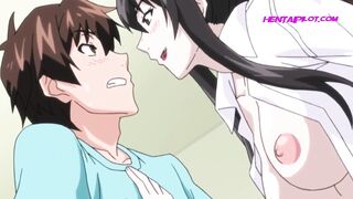 Busty Milf Makes Gamer Nerds Dreams Come True - Uncensored Hentai - 10 image