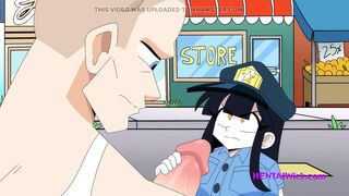 BUSTED! Busty Police Woman wants to punish the Thief - Cartoon Parody - 6 image
