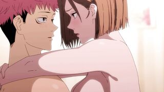 When Passion Takes Over! Nobara Needs a Break from Rough Sex - JJK #2 Parody - 4 image