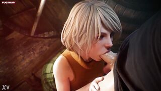 Ashley Sucking Leon's Cock - Ashely Giving Leon A Blowjob - 3D Hentai Animation [FUGTRUP] - 3 image