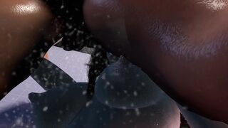 Asian Girl Sucking Dick in the Shower Before Standing Anal - 10 image