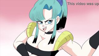 Bulma briefs x gogeta & chichi x son goku riding; creampie; orgasm; big boobs; 3d sex porno hentai; [dragon ball z] - 3 image