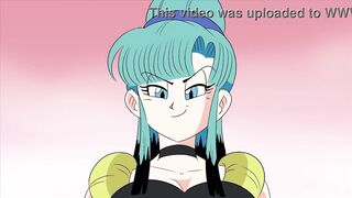 Bulma briefs x gogeta & chichi x son goku riding; creampie; orgasm; big boobs; 3d sex porno hentai; [dragon ball z] - 4 image