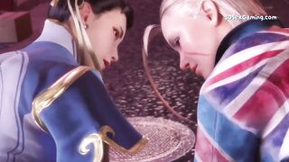 Perfect 3D Animated Babes from Street Fighter Grind Cocks Like a Pro - 1 image