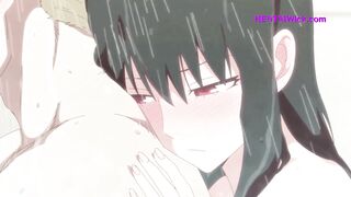 Should I wash your back? First Sex under the shower with my Stepsis - Hentai Uncensored