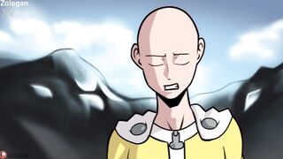 Uncensored Hentai! Tatsumaki fucks Saitama - 2 image
