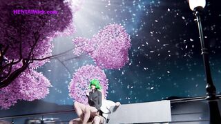 Riding on Public bench -Tatsumaki - 3D - 4K - 1 image