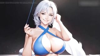 natural big boobs housewife anime , A housewife alone in the kitchen, she want someone to fuck her - 7 image