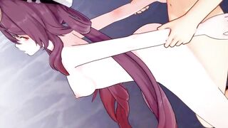 Hu tao secret sex cutscene - genshin impact hentai - 10 image