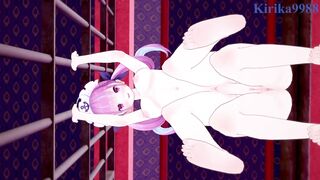 Minato Aqua and Houshou Marine and Nekomata Okayu intense futanari sex. - Hololive VTuber Hentai - 5 image