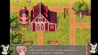 [Hentai Game] Daily life of my countryside -Spanish- PART 8 She gets stuck and her ass pops out and lesbian scene - 2 image