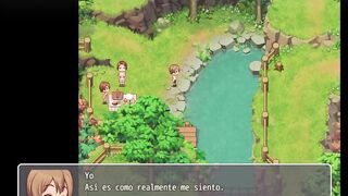 [Hentai Game] Daily life of my countryside -Spanish- PART 11 I was discovered spying on the pool - 7 image