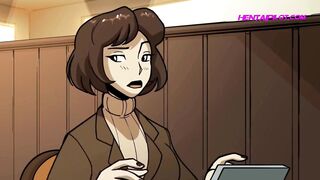 ORDER COMPLETED! Huge Barista Delivers Her Ass Instead Of Coffee - Cartoon Porn Parody - 1 image