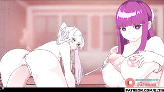 Fern And Frieren Hot Gangbang Fuck And Creampie | Best Anime Hentai 4k 60fps - 3 image
