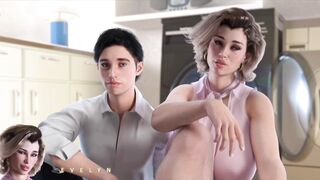 My Busty Stepmom Stucked in Washing Machine, I'm trying to help - 3D Exclusive Anime - 10 image